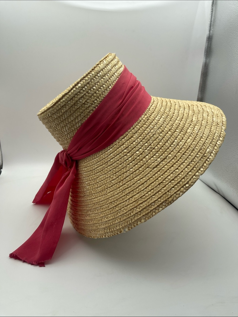 Eugenia Kim Straw Hat Beach Sun Sunhat Ribbon Tie Adjustable - Picture 2 of 12